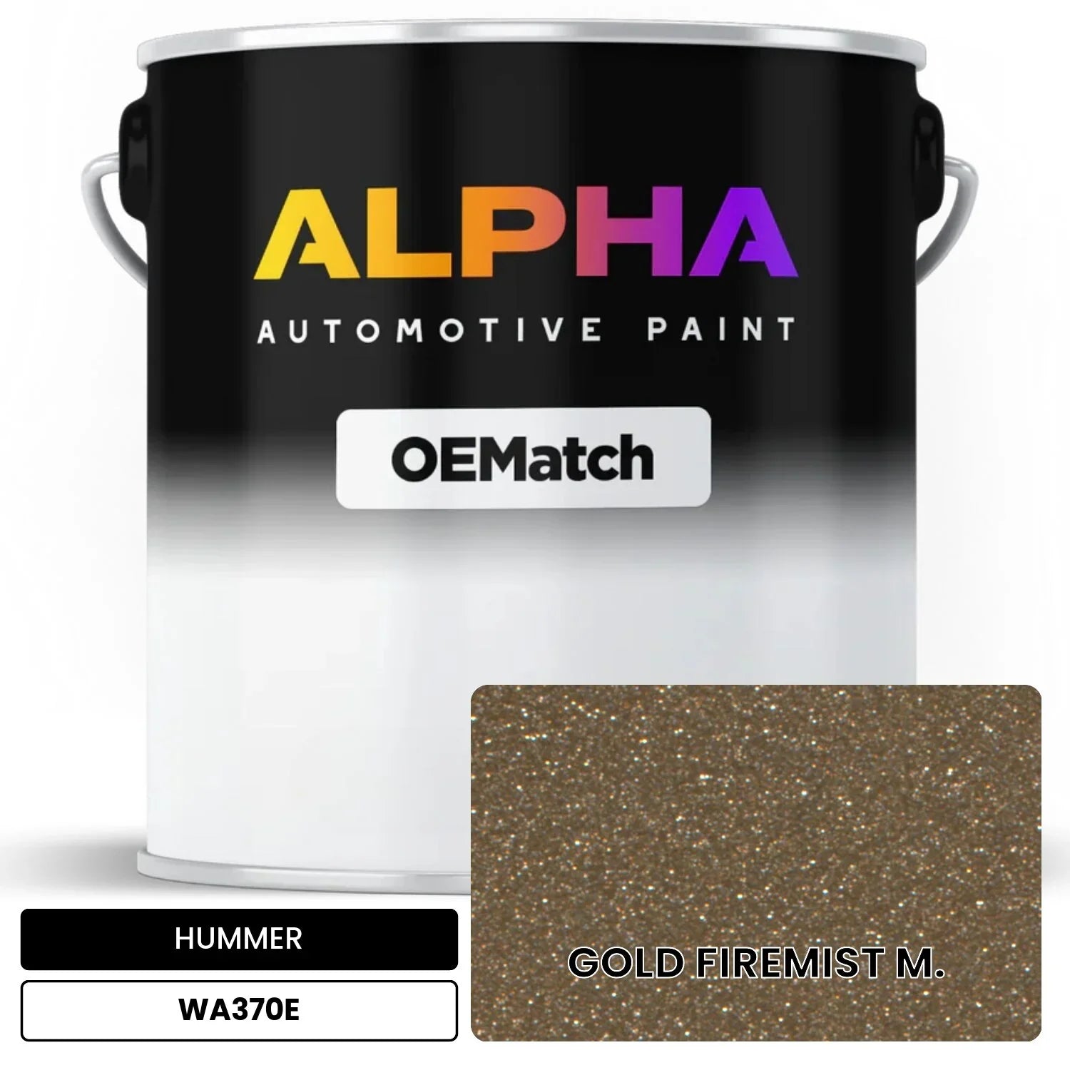 HUMMER GOLD FIREMIST M. WA370E OEMatch Basecoat