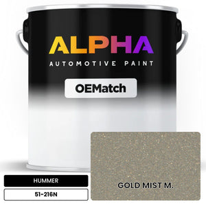 HUMMER GOLD MIST M. 51-216N | OEMatch Automotive Basecoat
