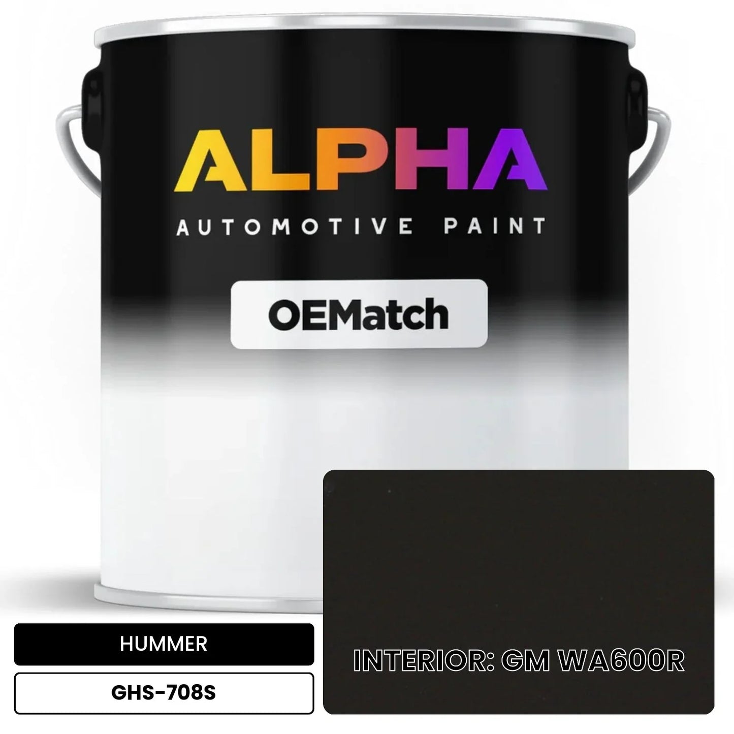 HUMMER INTERIOR: GM WA600R GHS-708S OEMatch Basecoat