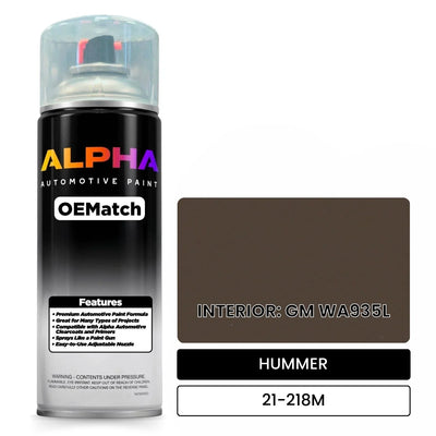 HUMMER INTERIOR: GM WA935L 21-218M | OEMatch Automotive Spraycan