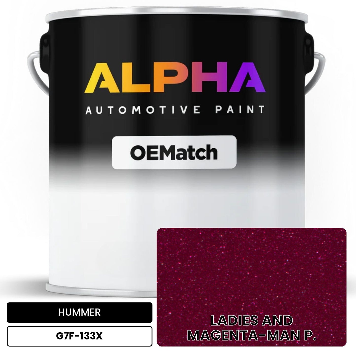 HUMMER LADIES AND MAGENTA-MAN P. G7F-133X OEMatch Basecoat