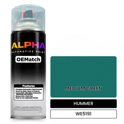 HUMMER MEDIUM GREEN WE5191 | OEMatch Automotive Spraycan