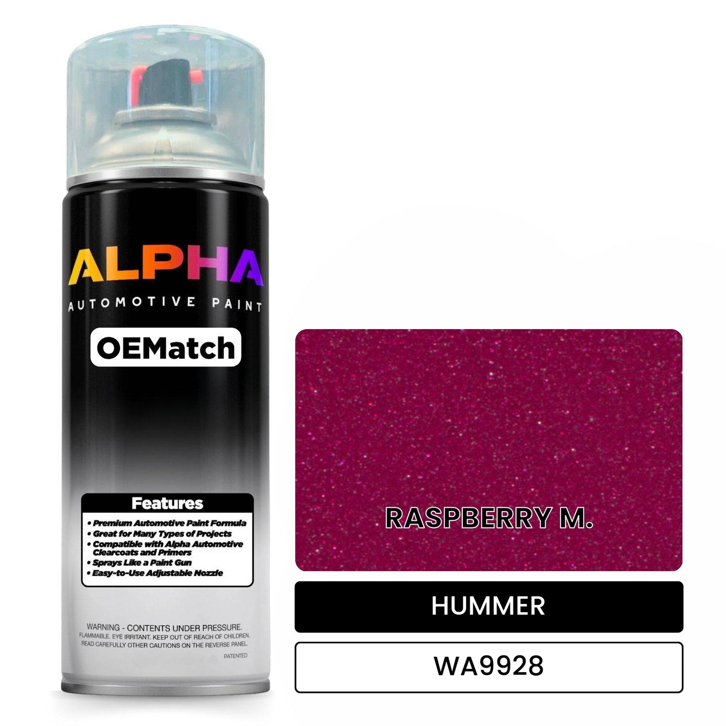 HUMMER RASPBERRY M. WA9928 OEMatch Spraycan