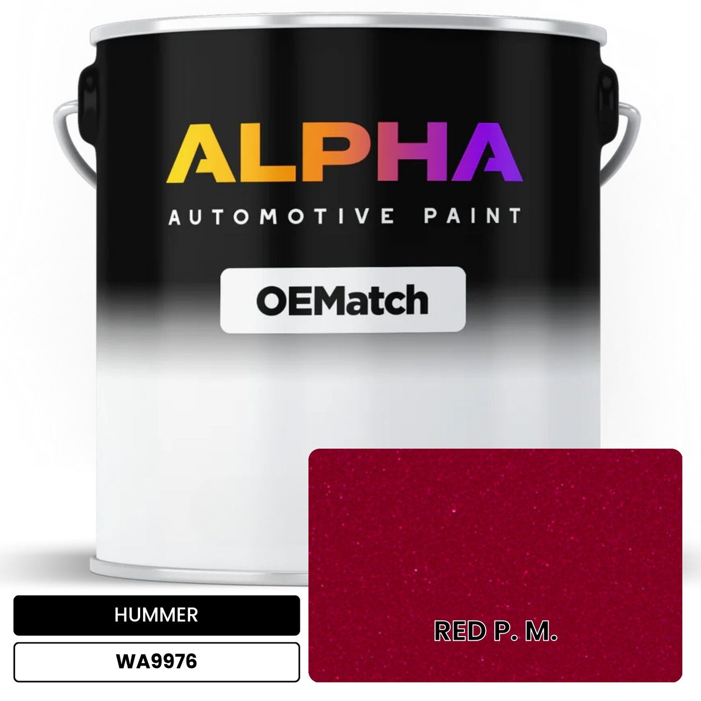 HUMMER RED P. M. WA9976 OEMatch Basecoat