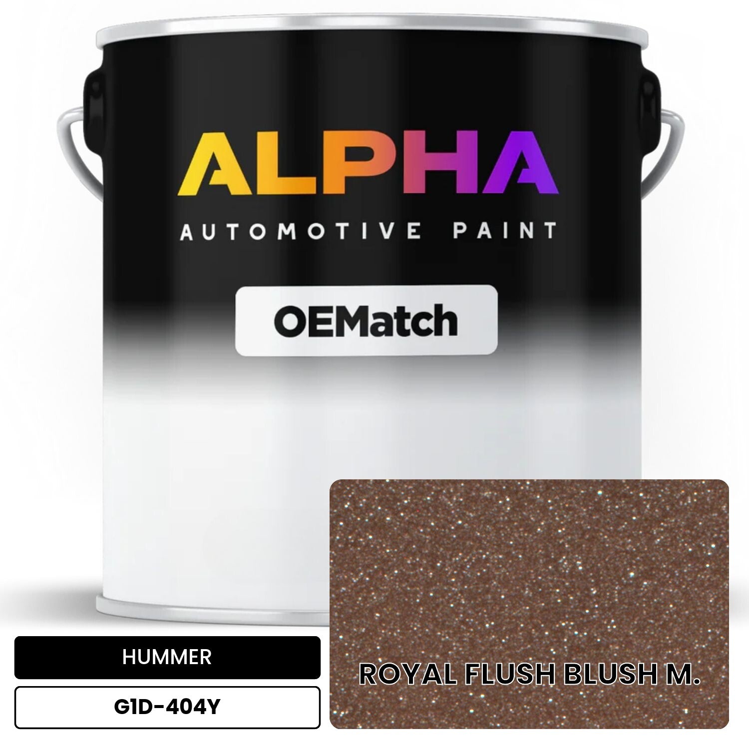 HUMMER ROYAL FLUSH BLUSH M. G1D-404Y OEMatch Basecoat