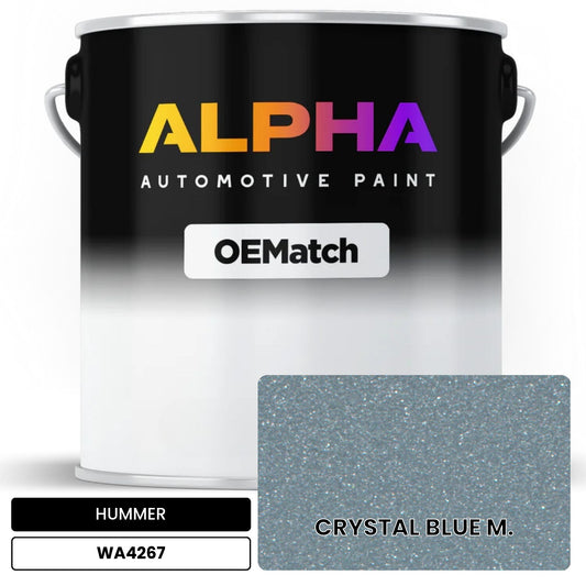 HUMMER CRYSTAL BLUE M. WA4267 OEMatch Basecoat