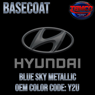 Hyundai Blue Sky Metallic | Y2U | 2011-2015 | OEM Basecoat - The Spray Source - Tamco Paint Manufacturing