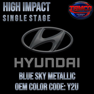 Hyundai Blue Sky Metallic | Y2U | 2011-2015 | OEM High Impact Single Stage - The Spray Source - Tamco Paint Manufacturing