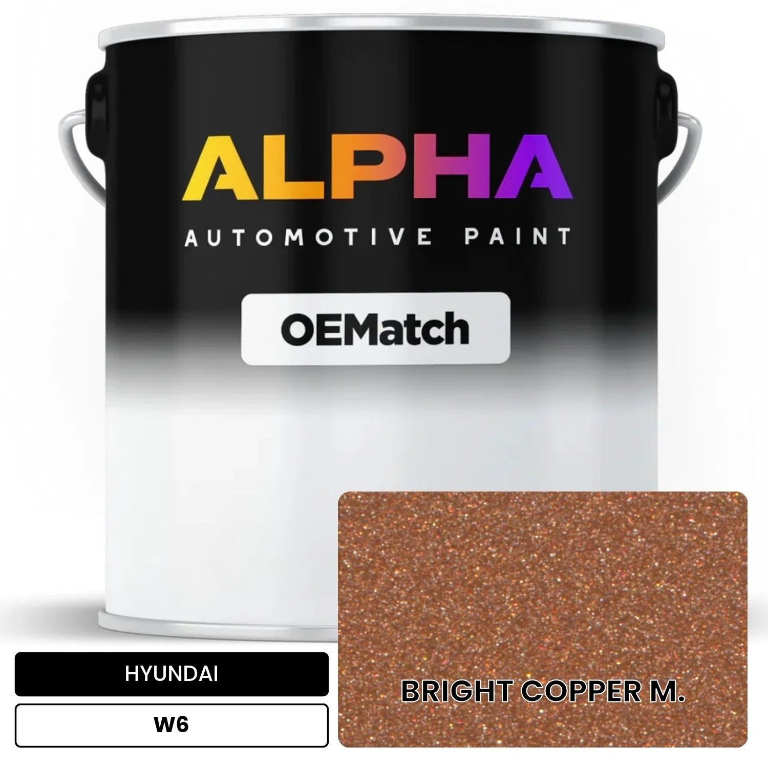 HYUNDAI BRIGHT COPPER M. W6 OEMatch Basecoat