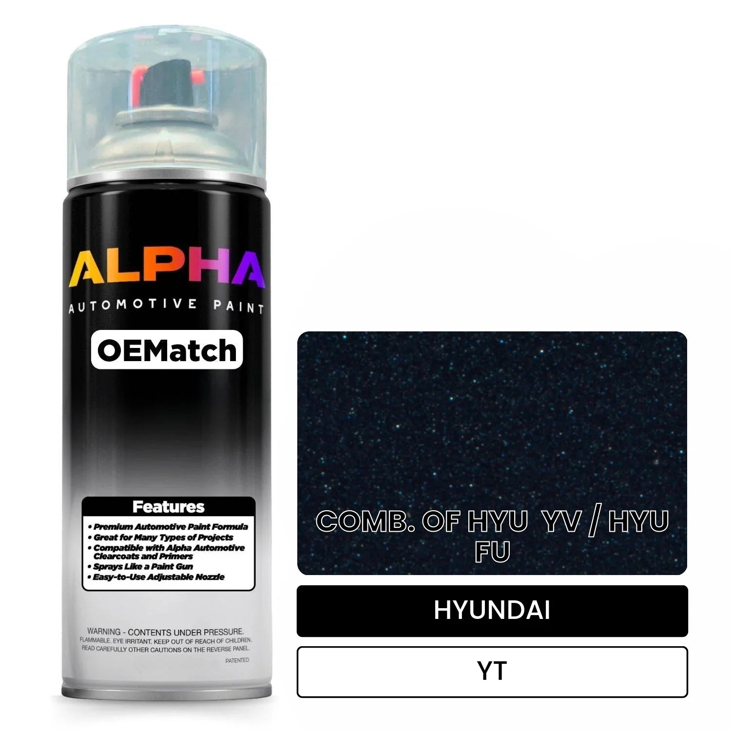 HYUNDAI COMB. OF HYU  YV / HYU  FU YT OEMatch Spraycan