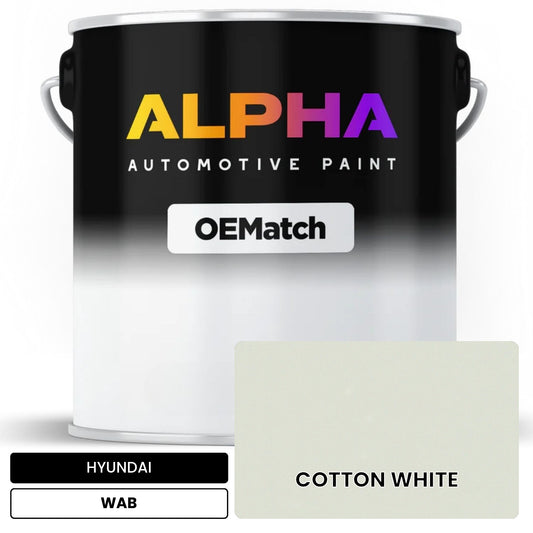 HYUNDAI COTTON WHITE WAB OEMatch Basecoat