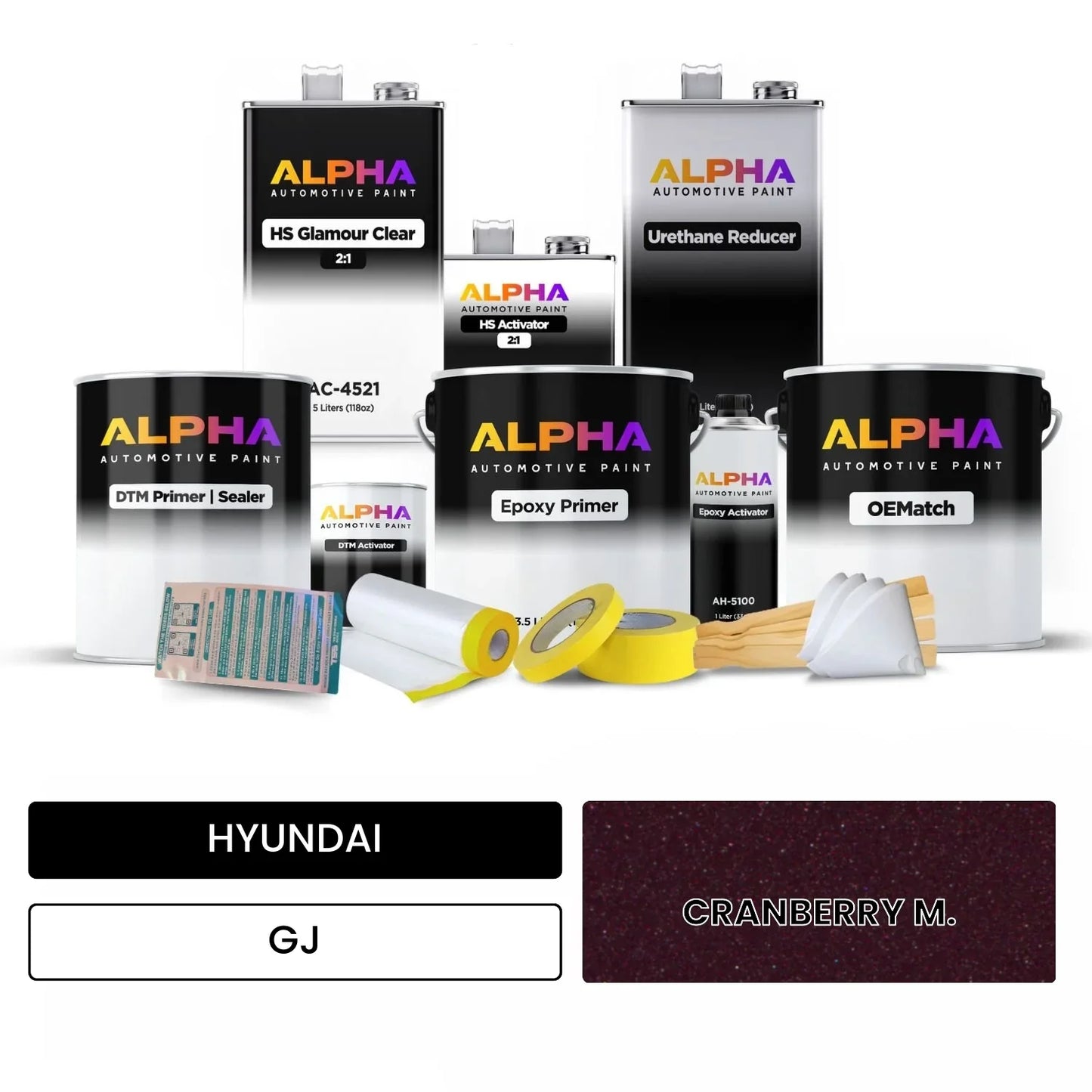 HYUNDAI CRANBERRY M. GJ OEMatch Vehicle Paint Kit