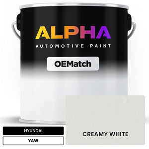 HYUNDAI CREAMY WHITE YAW | OEMatch Automotive Basecoat