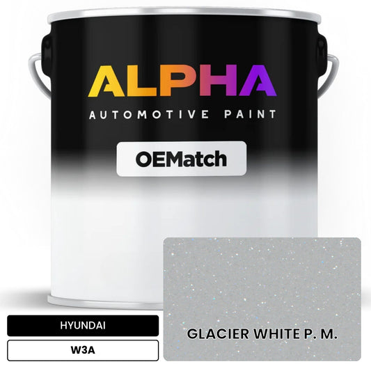 HYUNDAI GLACIER WHITE P. M. W3A OEMatch Basecoat