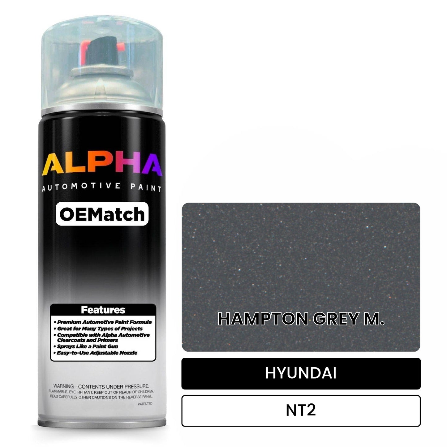 HYUNDAI HAMPTON GREY M. NT2 OEMatch Spraycan