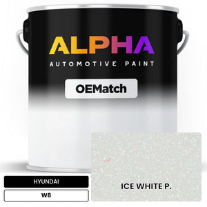 HYUNDAI ICE WHITE P. W8 | OEMatch Automotive Basecoat