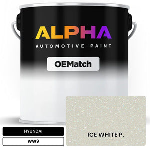 HYUNDAI ICE WHITE P. WW9 | OEMatch Automotive Basecoat