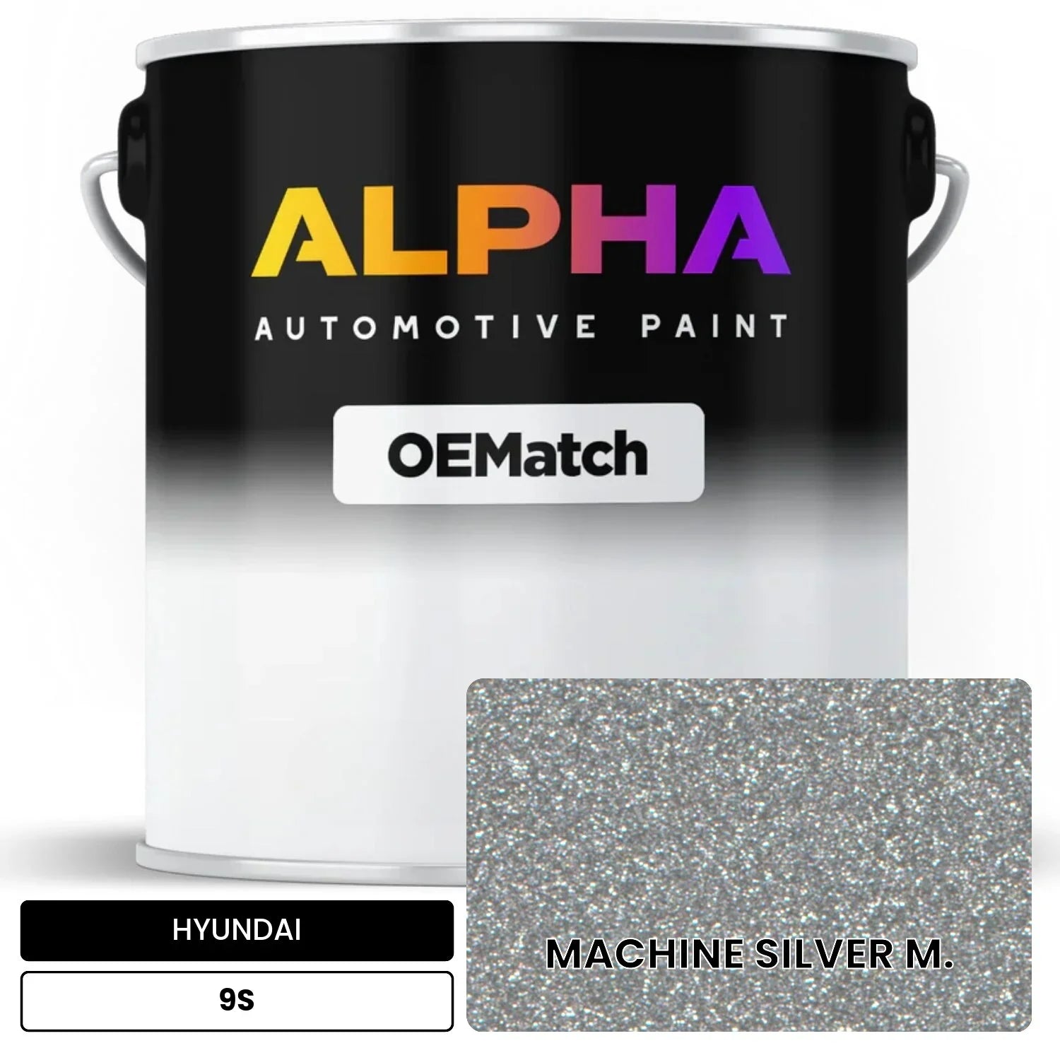 HYUNDAI MACHINE SILVER M. 9S OEMatch Basecoat