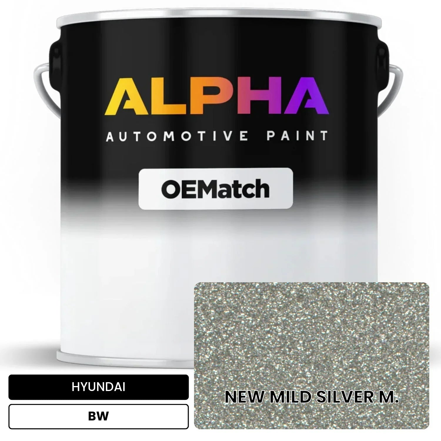 HYUNDAI NEW MILD SILVER M. BW OEMatch Basecoat