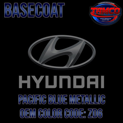 Hyundai Pacific Blue Metallic | ZD6 | 2015-2018 | OEM Basecoat - The Spray Source - Tamco Paint Manufacturing