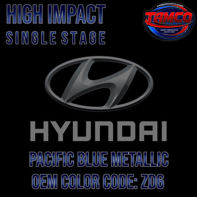 Hyundai Pacific Blue Metallic | ZD6 | 2015-2018 | OEM High Impact Single Stage - The Spray Source - Tamco Paint Manufacturing