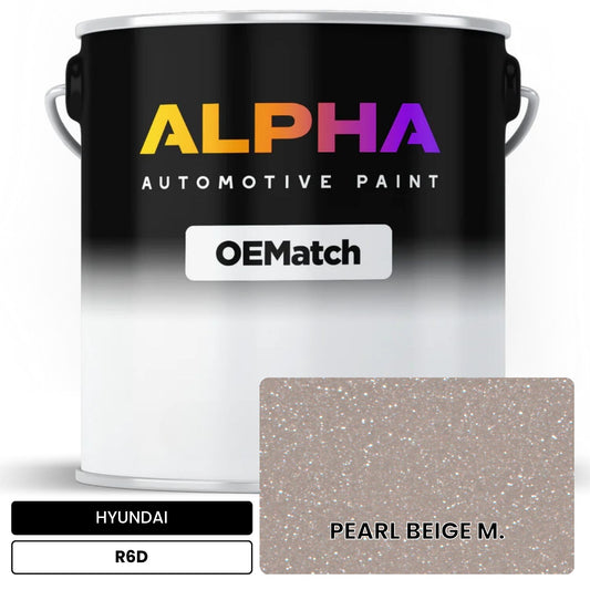 HYUNDAI PEARL BEIGE M. R6D OEMatch Basecoat
