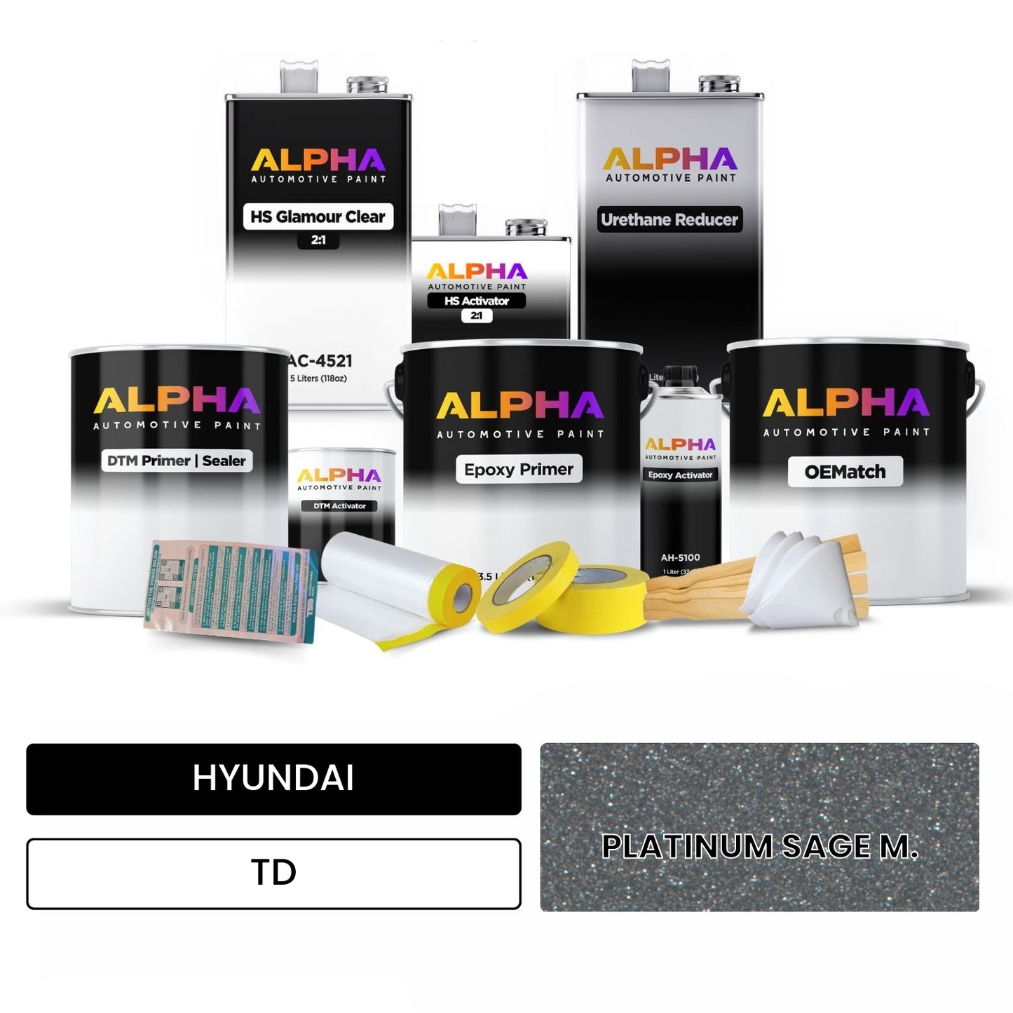 HYUNDAI PLATINUM SAGE M. TD OEMatch Vehicle Paint Kit