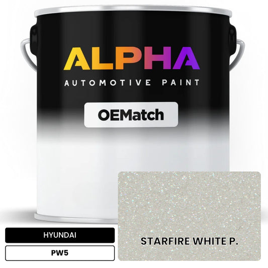 HYUNDAI STARFIRE WHITE P. PW5 OEMatch Basecoat