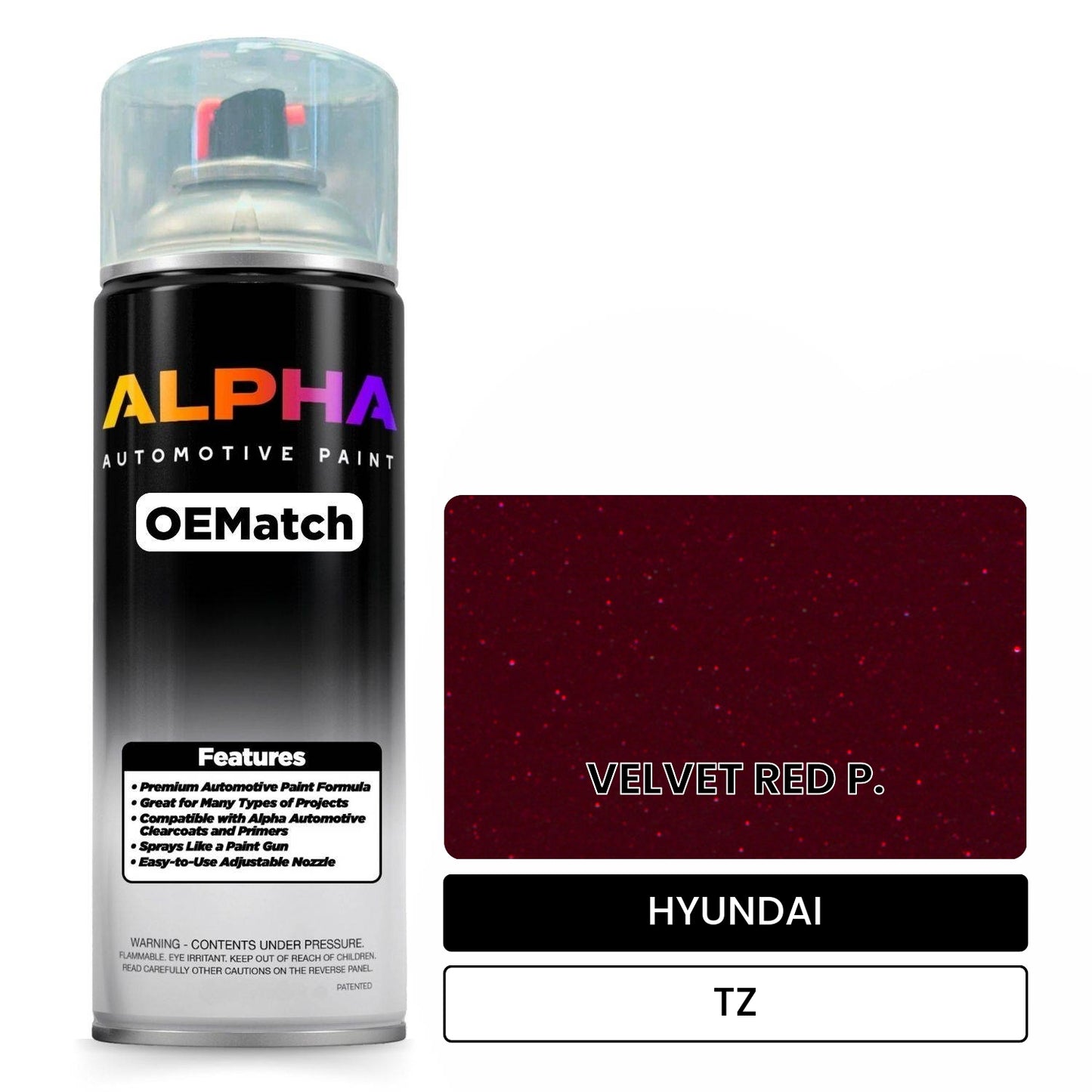 HYUNDAI VELVET RED P. TZ OEMatch Spraycan