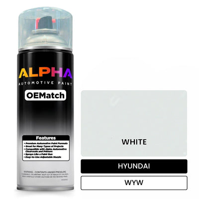 HYUNDAI WHITE WYW | OEMatch Automotive Spraycan