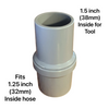 Adapter (E) Swivel Cuff (1 and 1/4 inch hose to 1 and 1/2 inch tool)