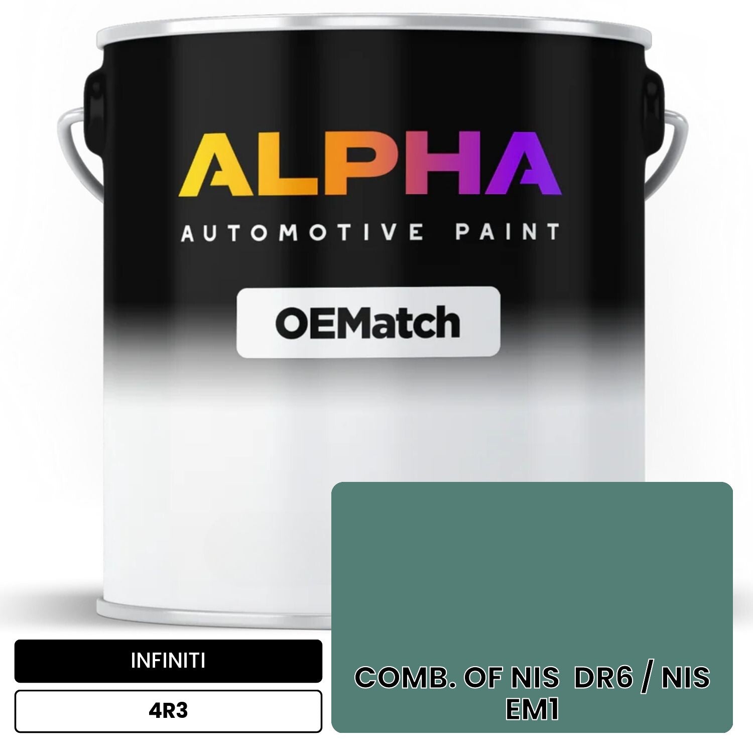 INFINITI COMB. OF NIS  DR6 / NIS  EM1 4R3 OEMatch Basecoat