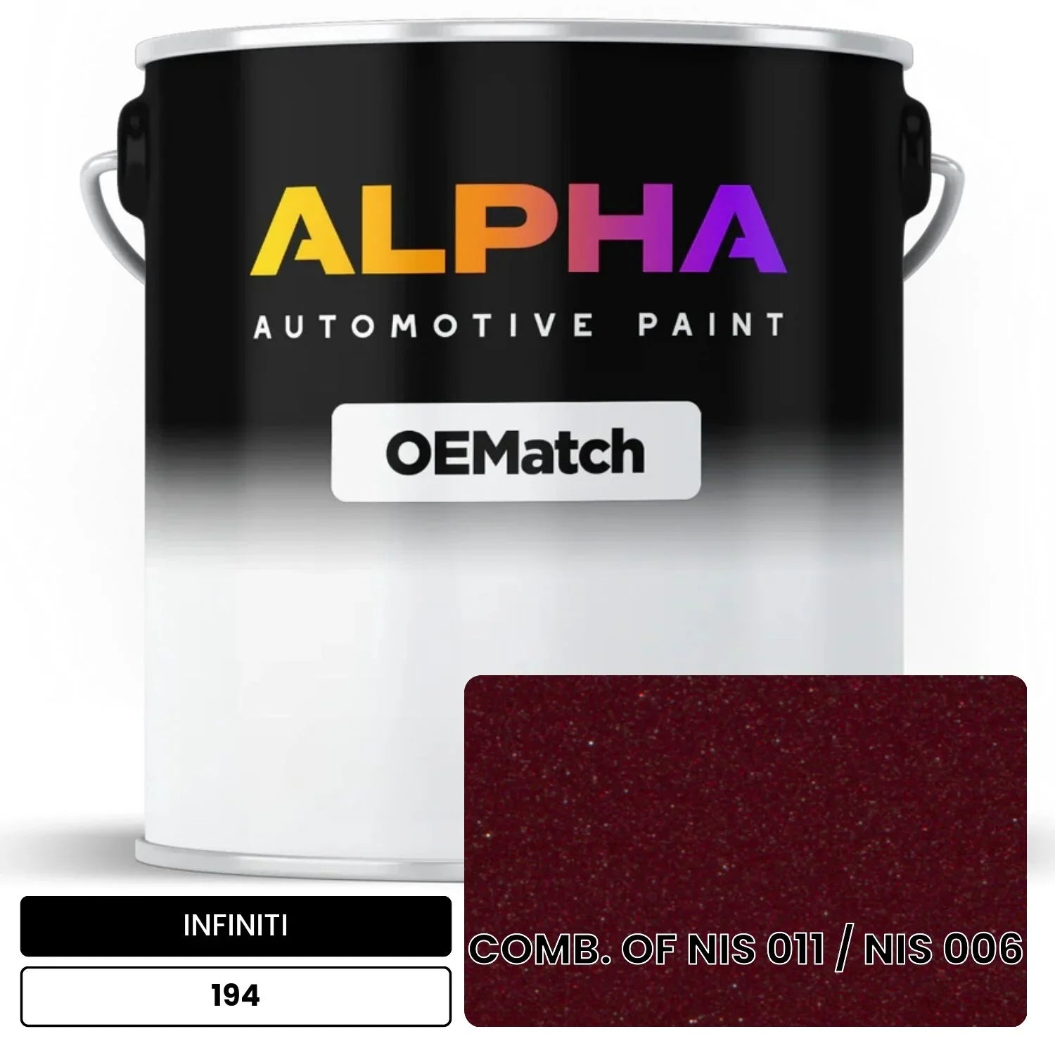 INFINITI COMB. OF NIS 011 / NIS 006 194 OEMatch Basecoat