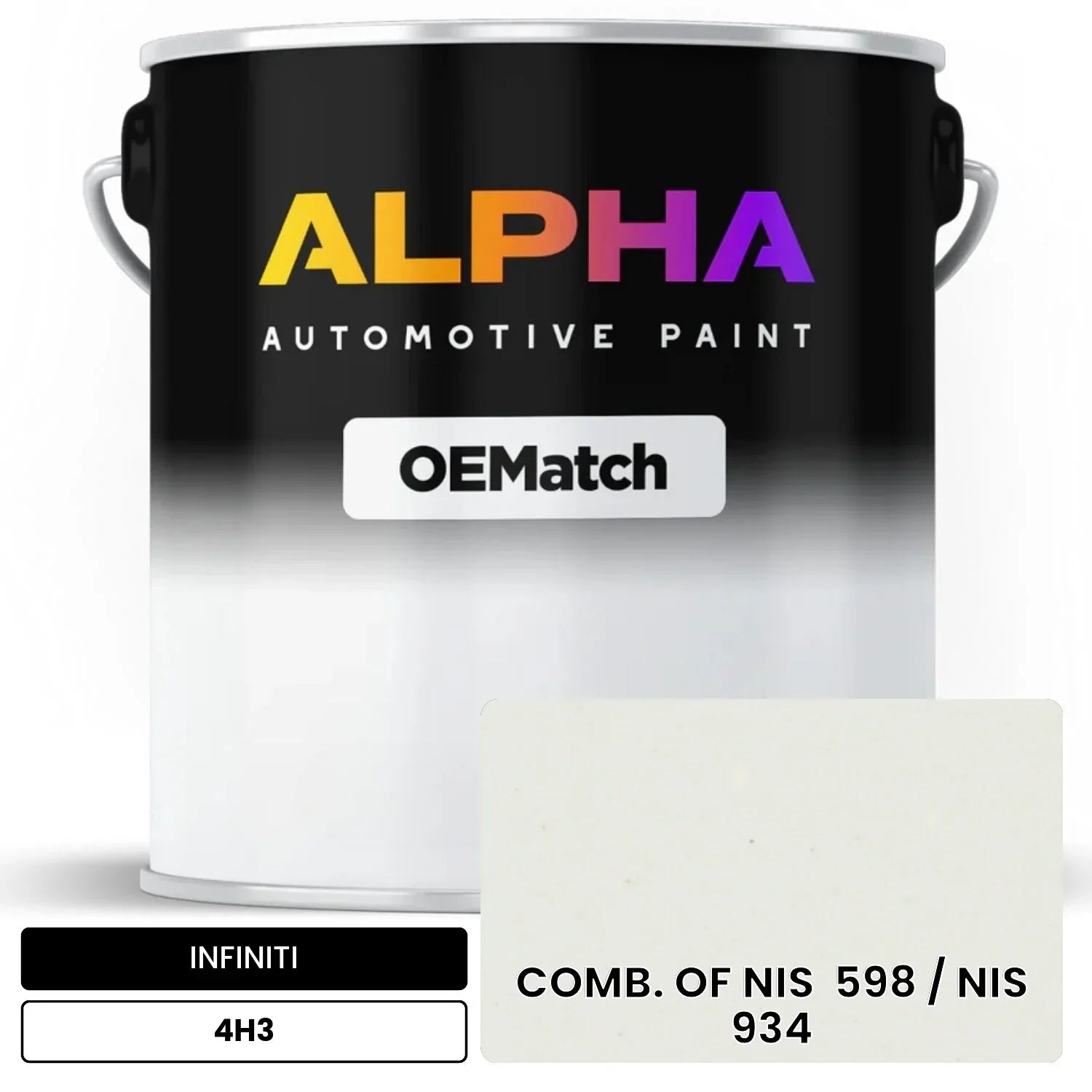 INFINITI COMB. OF NIS  598 / NIS  934 4H3 OEMatch Basecoat