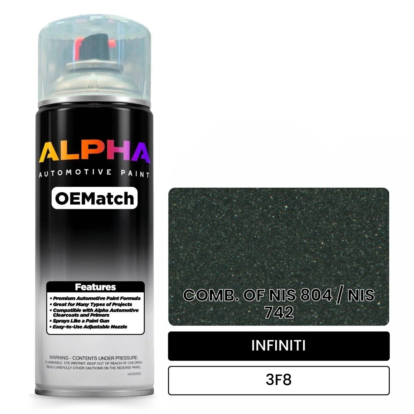 INFINITI COMB. OF NIS 804 / NIS 742 3F8 OEMatch Spraycan