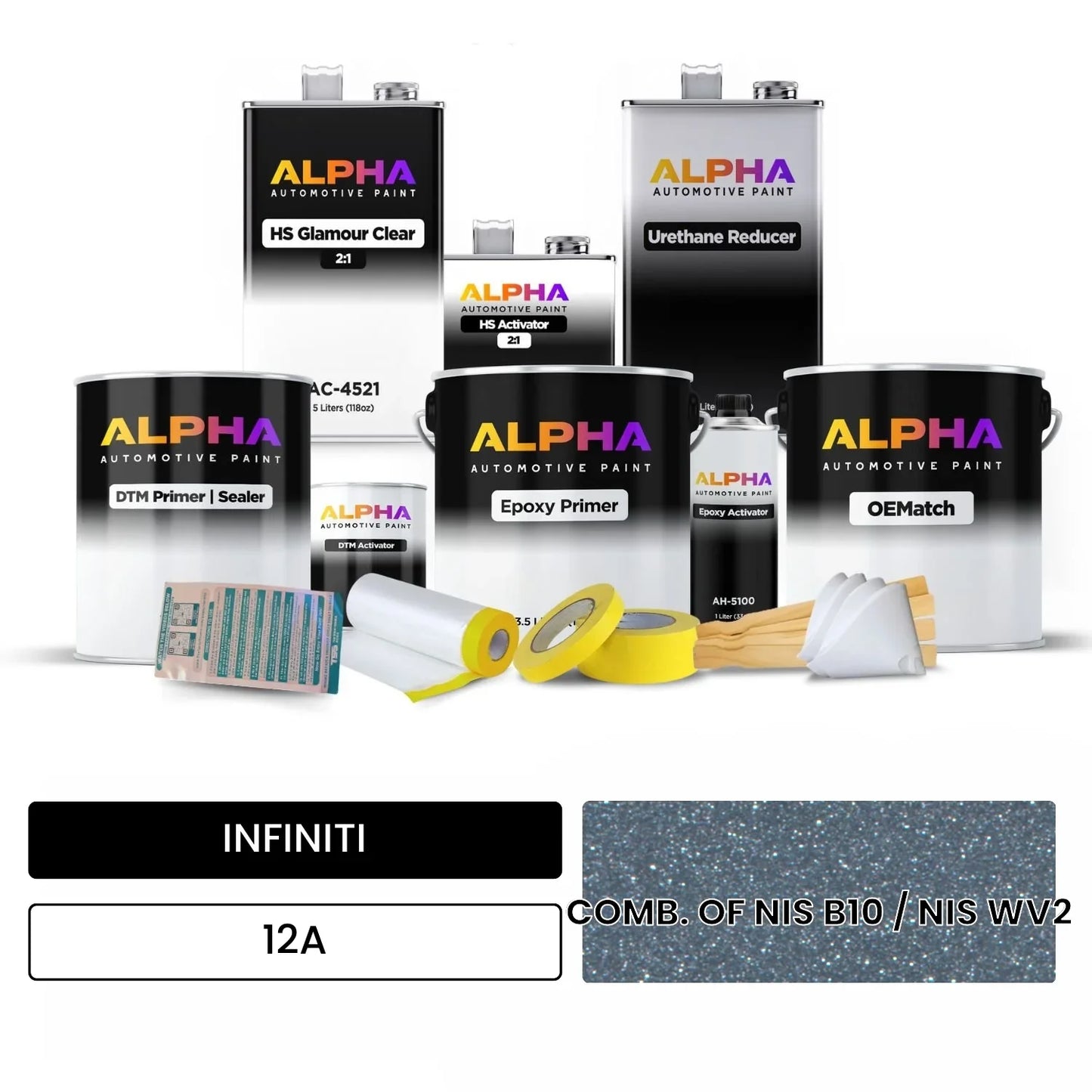 INFINITI COMB. OF NIS B10 / NIS WV2 12A OEMatch Vehicle Paint Kit