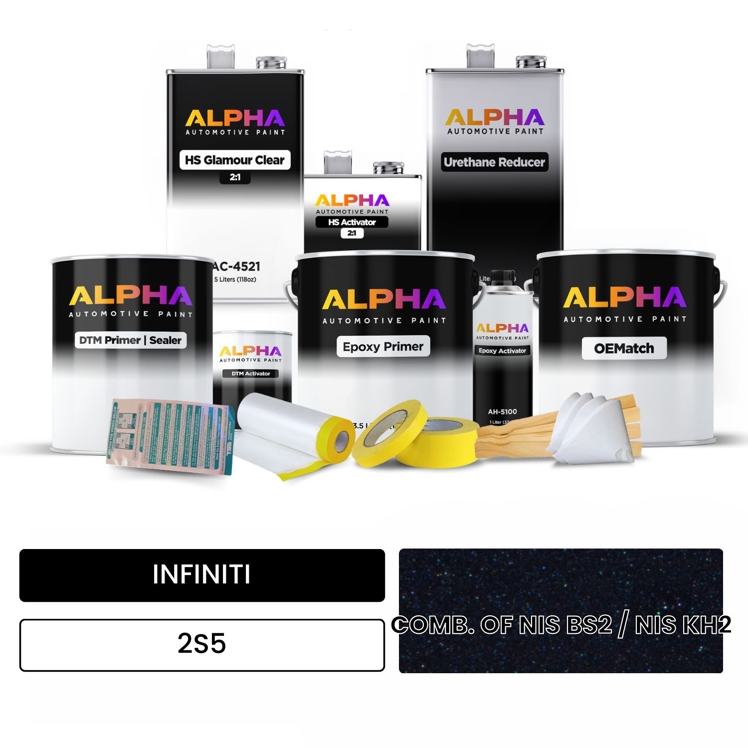 INFINITI COMB. OF NIS BS2 / NIS KH2 2S5 OEMatch Vehicle Paint Kit