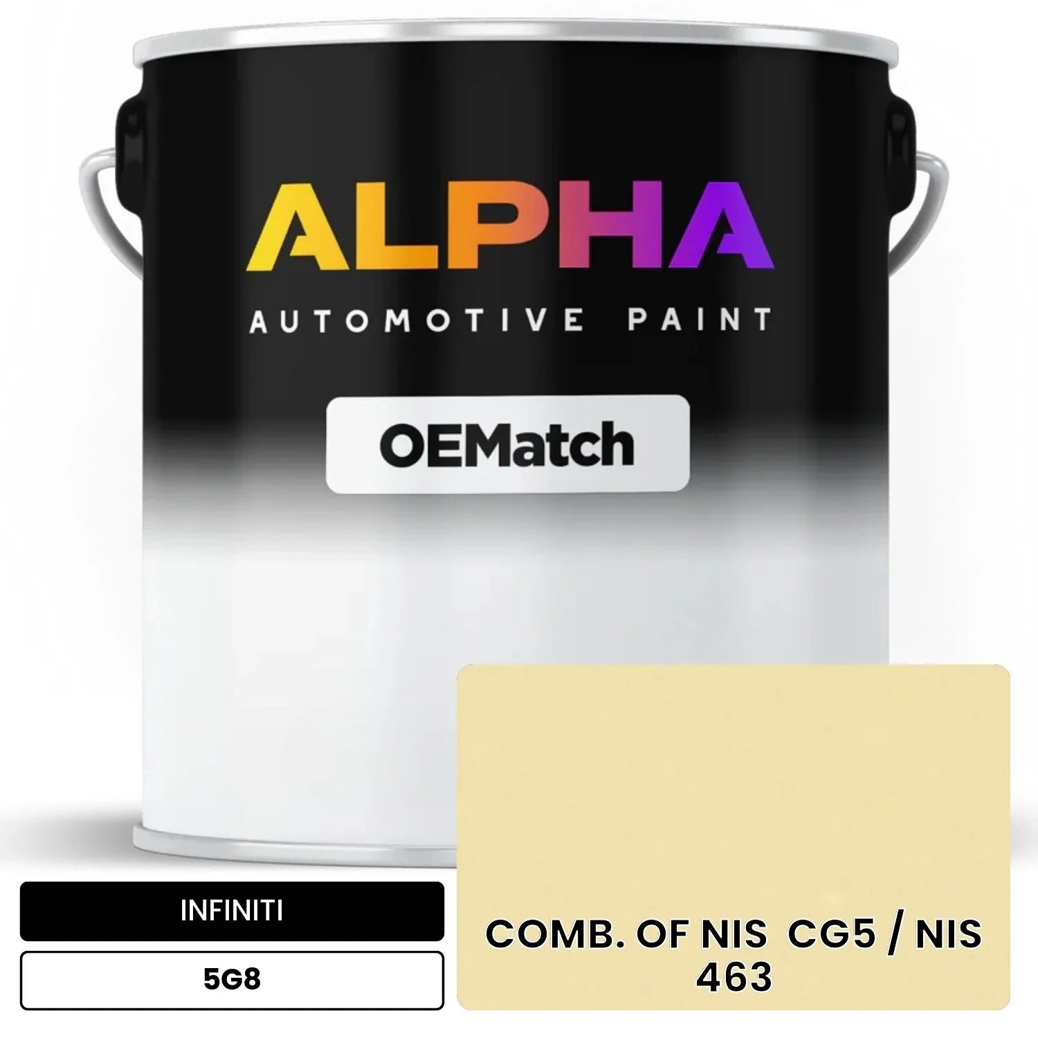 INFINITI COMB. OF NIS  CG5 / NIS  463 5G8 OEMatch Basecoat