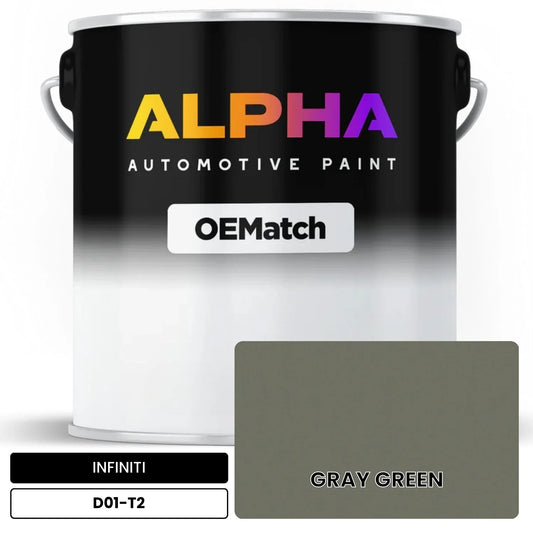 INFINITI GRAY GREEN D01-T2 OEMatch Basecoat