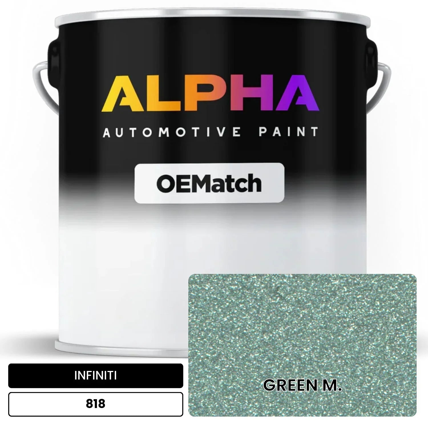 INFINITI GREEN M. 818 OEMatch Basecoat