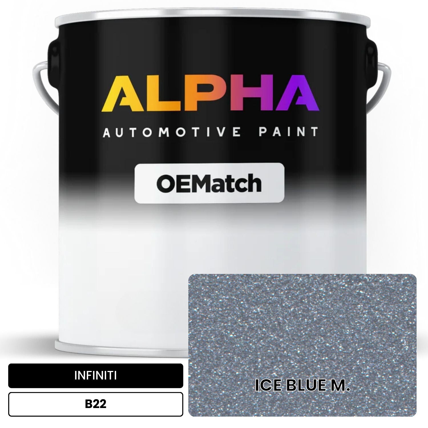 INFINITI ICE BLUE M. B22 OEMatch Basecoat