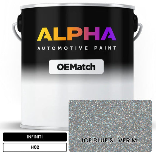 INFINITI ICE BLUE SILVER M. H02 OEMatch Basecoat