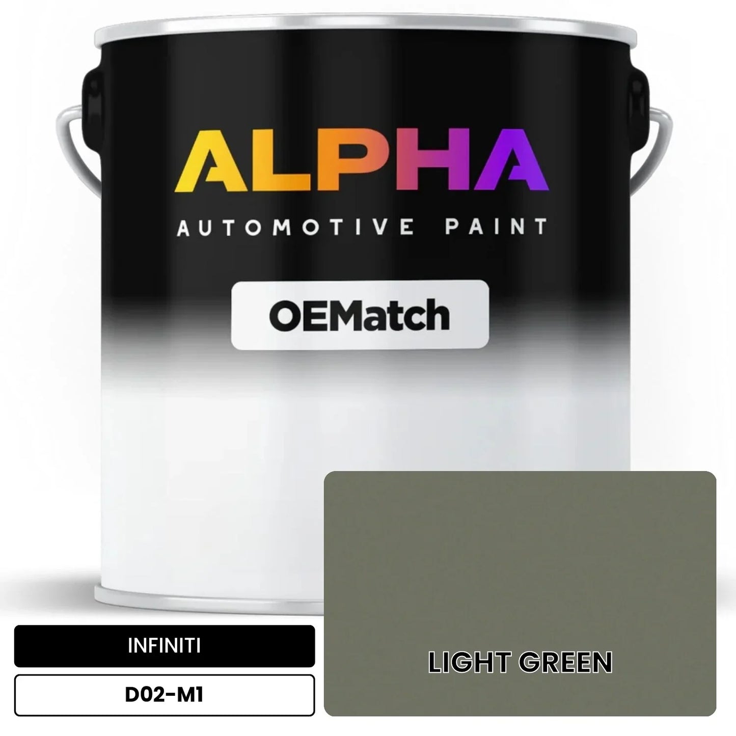 INFINITI LIGHT GREEN D02-M1 OEMatch Basecoat