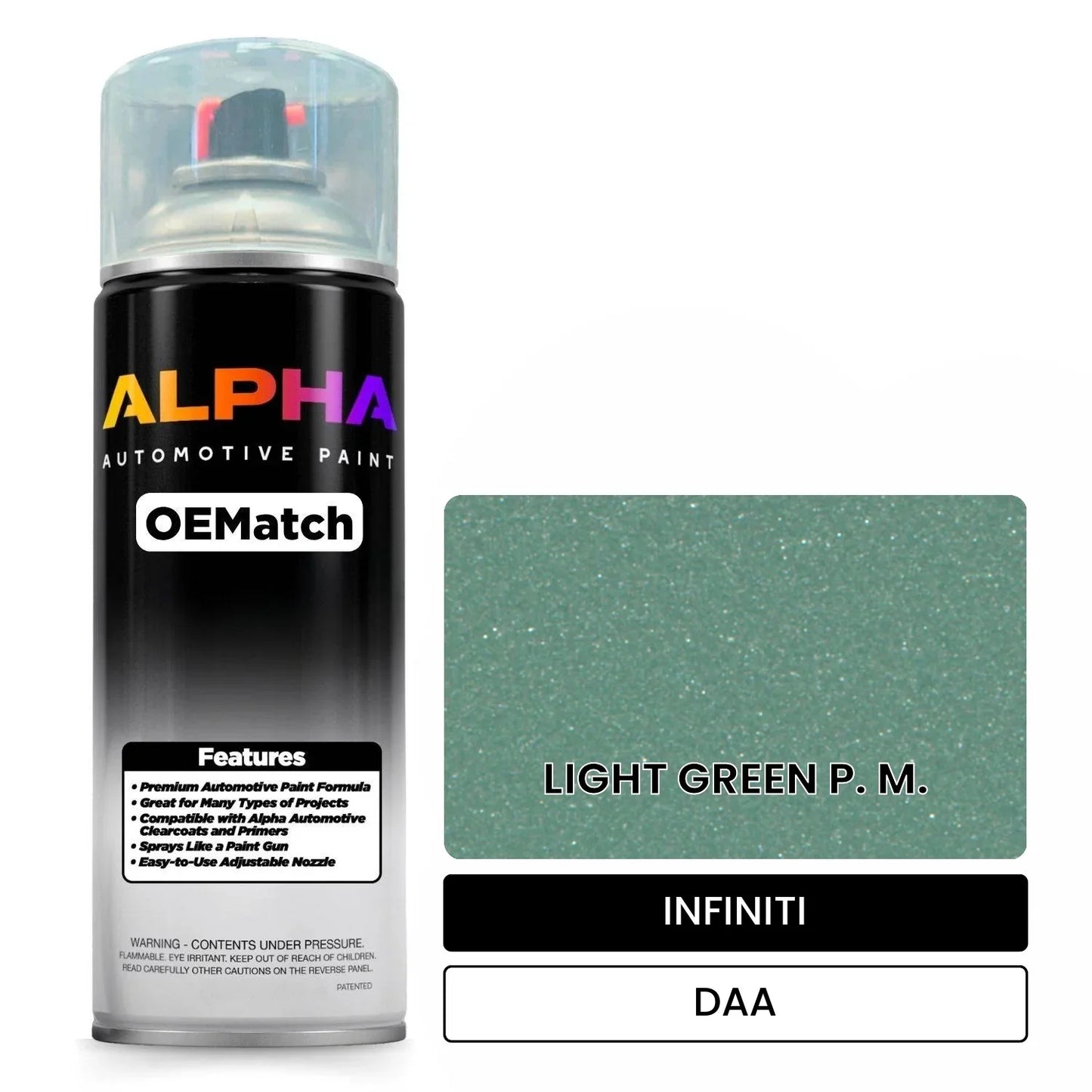 INFINITI LIGHT GREEN P. M. DAA OEMatch Spraycan