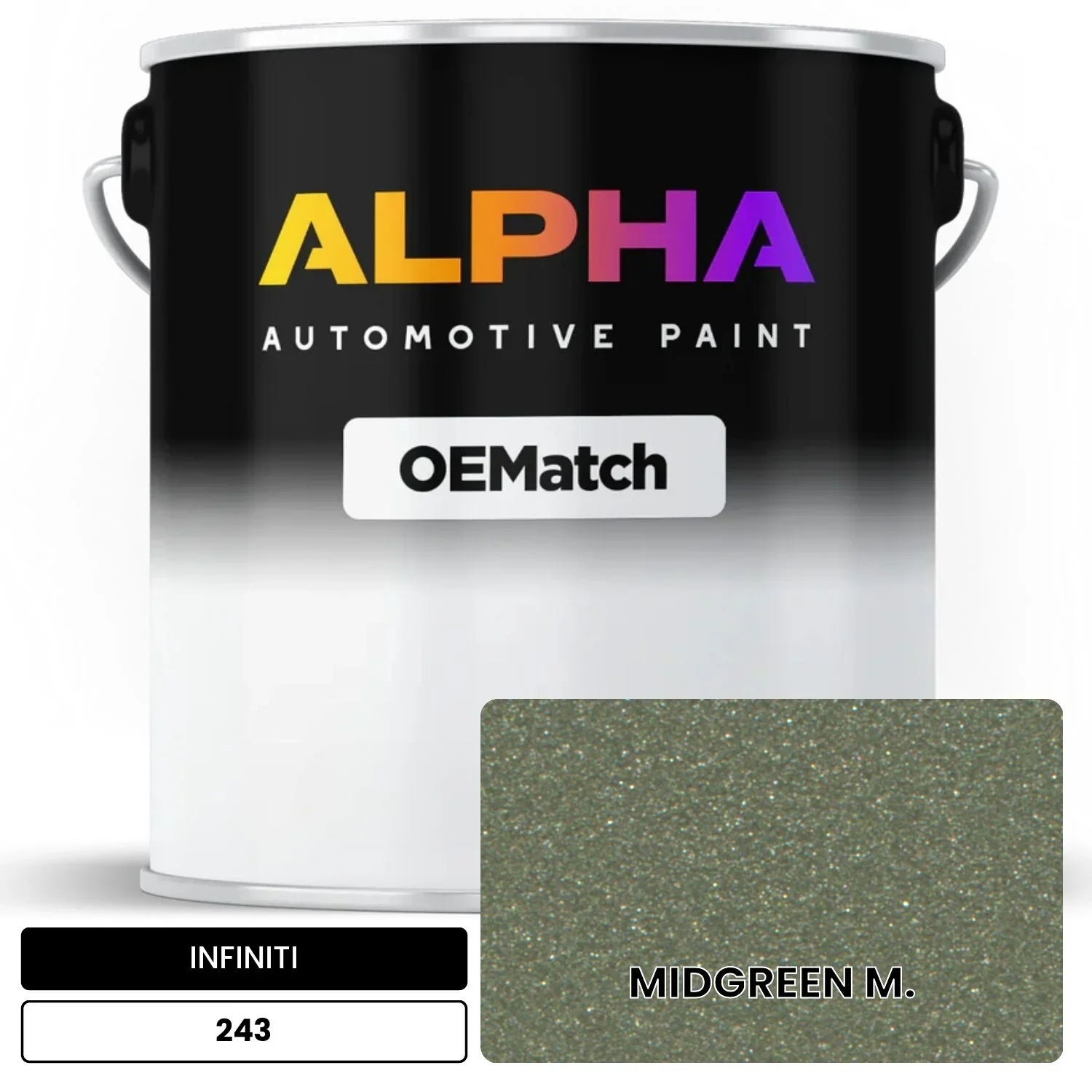 INFINITI MIDGREEN M. 243 OEMatch Basecoat