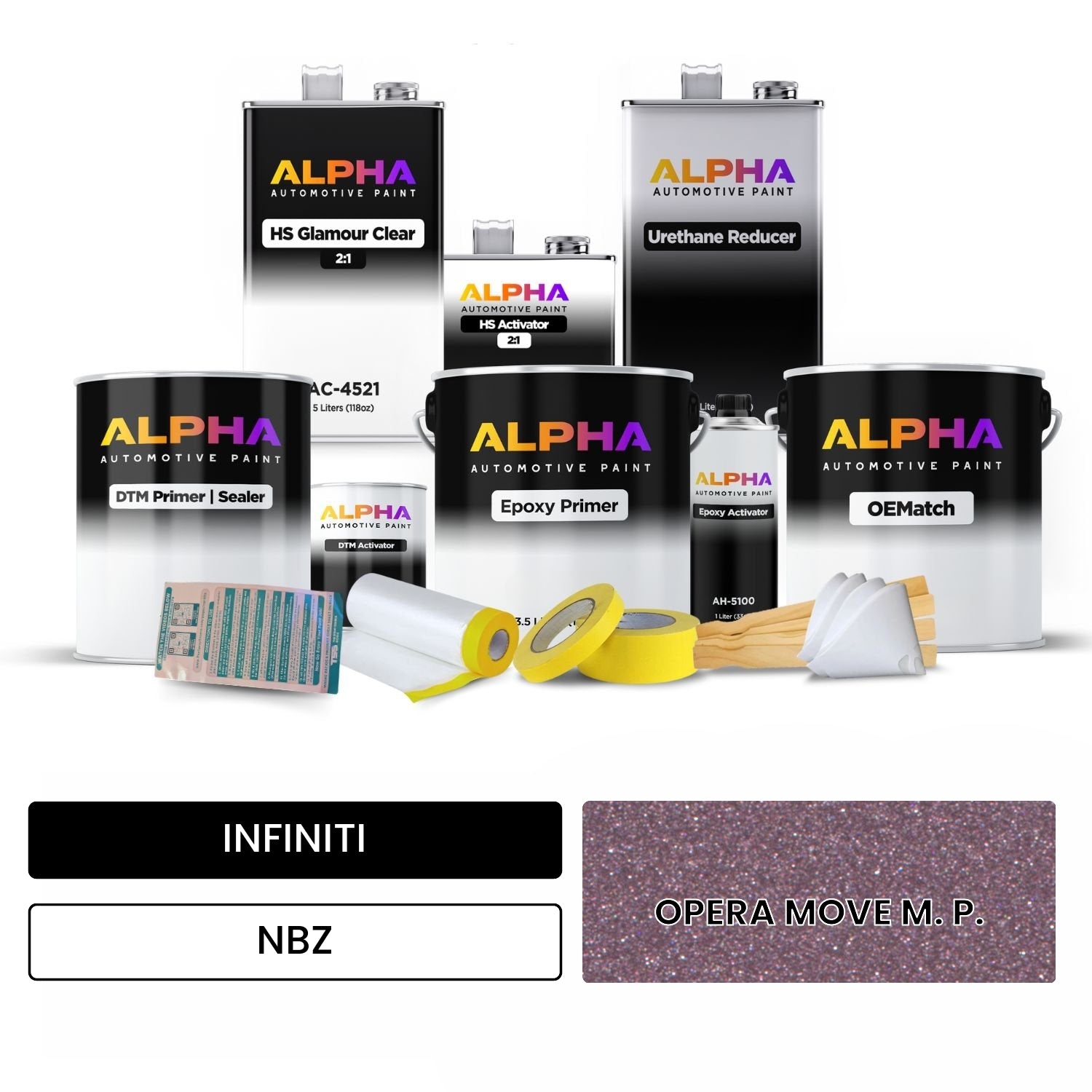 INFINITI OPERA MOVE M. P. NBZ OEMatch Vehicle Paint Kit