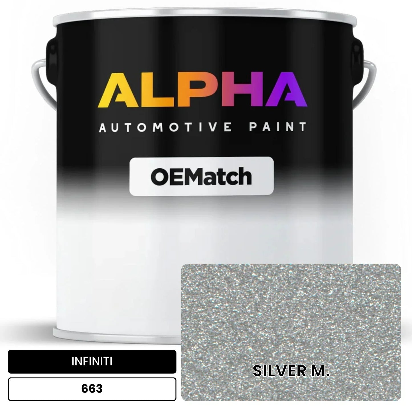 INFINITI SILVER M. 663 OEMatch Basecoat