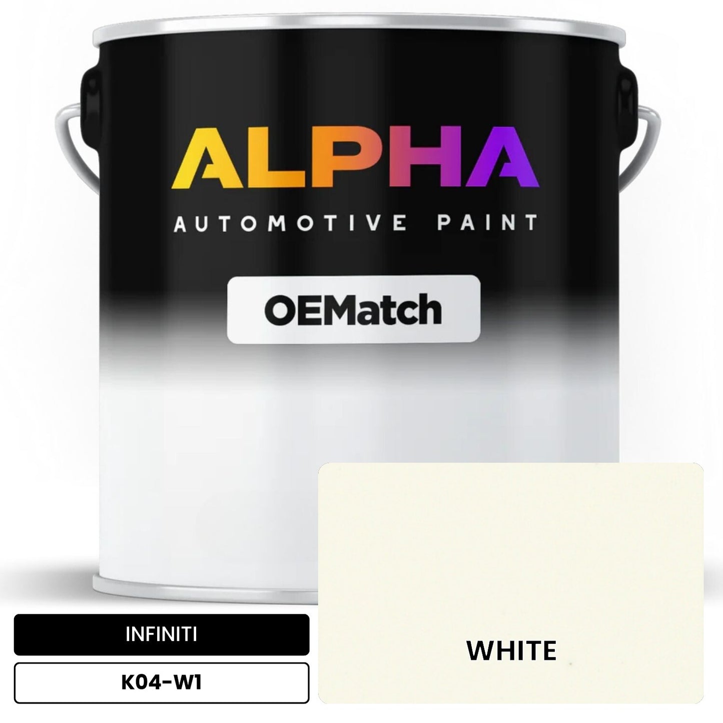 INFINITI WHITE K04-W1 OEMatch Basecoat