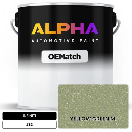 INFINITI YELLOW GREEN M. J32 OEMatch Basecoat