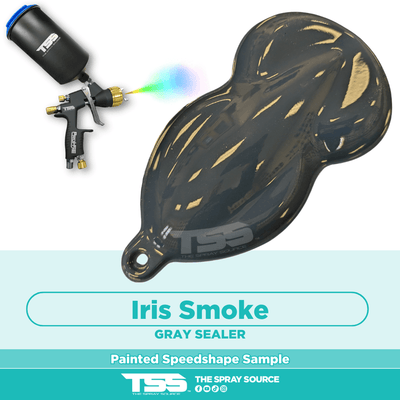 Iris Smoke Pre-Sprayed Speedshape Paint Sample (Grey Ground Coat) - The Spray Source - Alpha Pigments